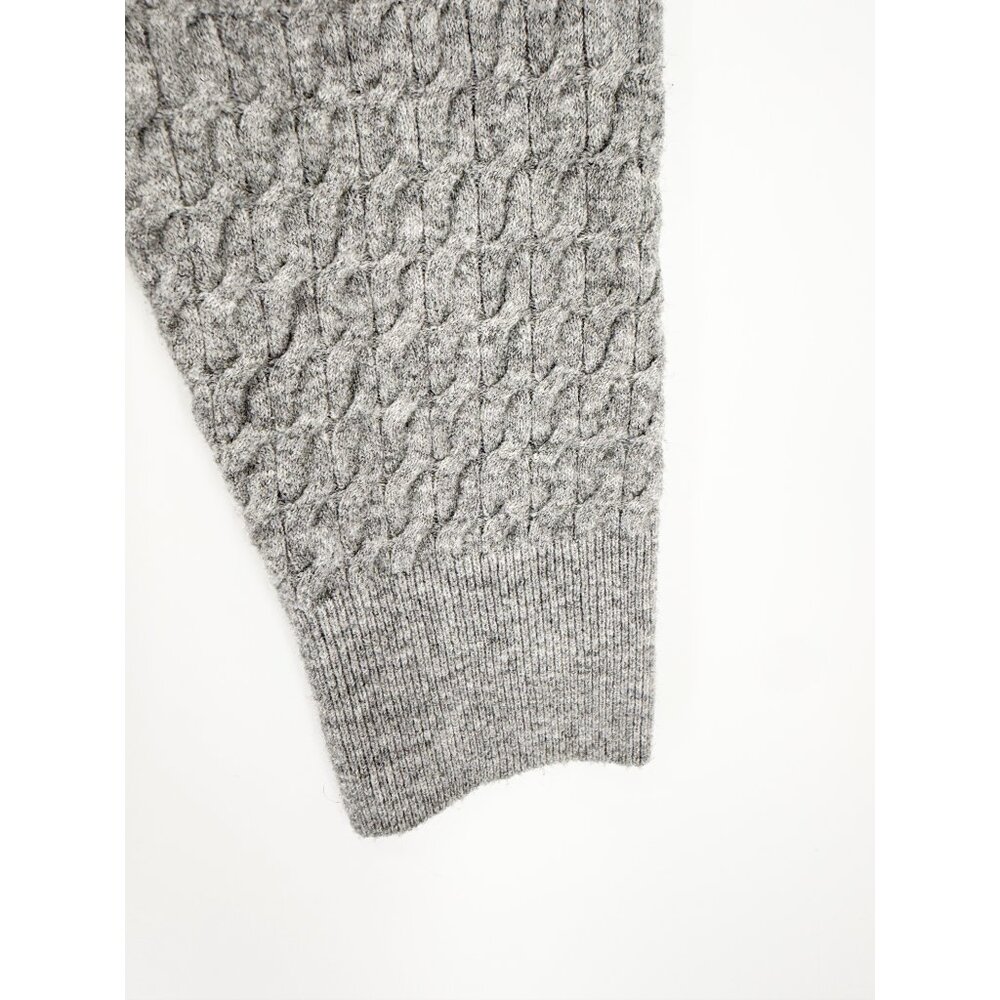 A New Day Women's Crewneck Cable-knit Pullover Sweater Gray Size XL - Picture 3 of 8